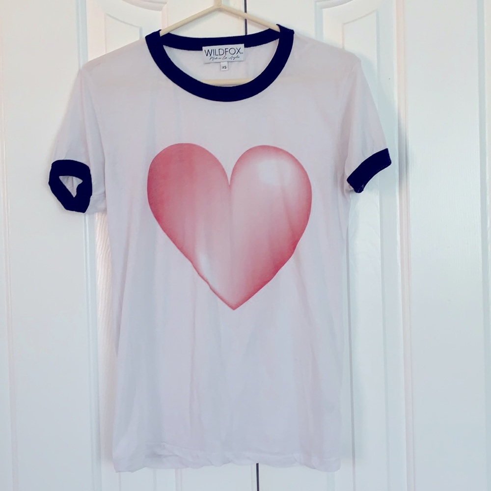 Wildfox heart t-shirt XS ❤️